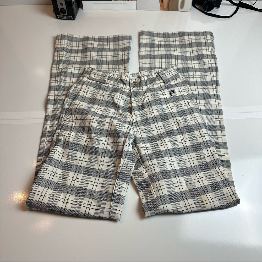 Hang Ten Black & White Plaid Pants | Straight Leg · Mid Rise · W26 L36 |